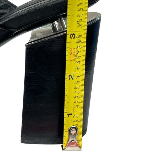 Alexander Wang Women’s Avery Black Leather Block Heel Mules Size 38.5 US 8.5 - Picture 14 of 14